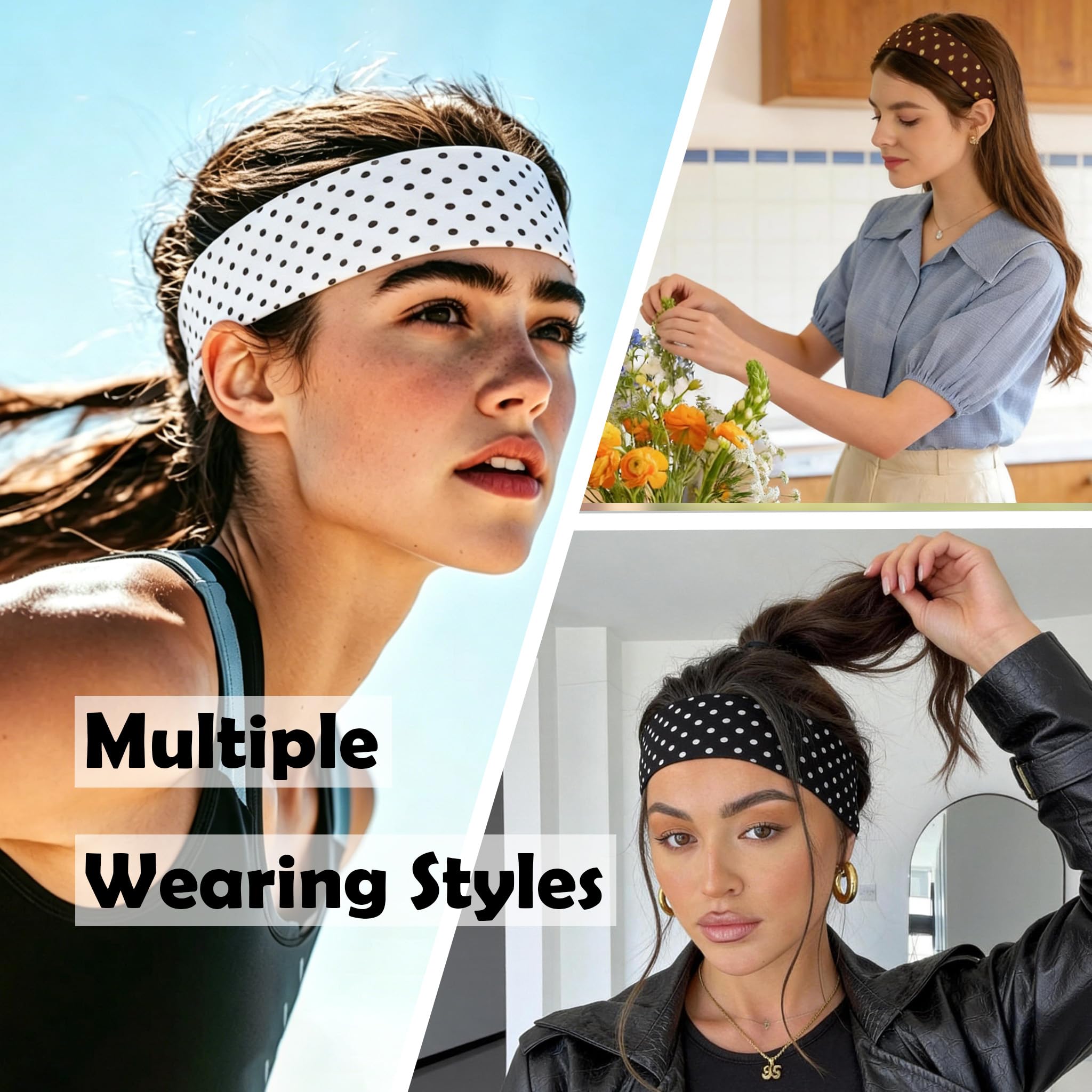 Weazppre headband paired with outfit shows styling versatility and finishing touch benefit