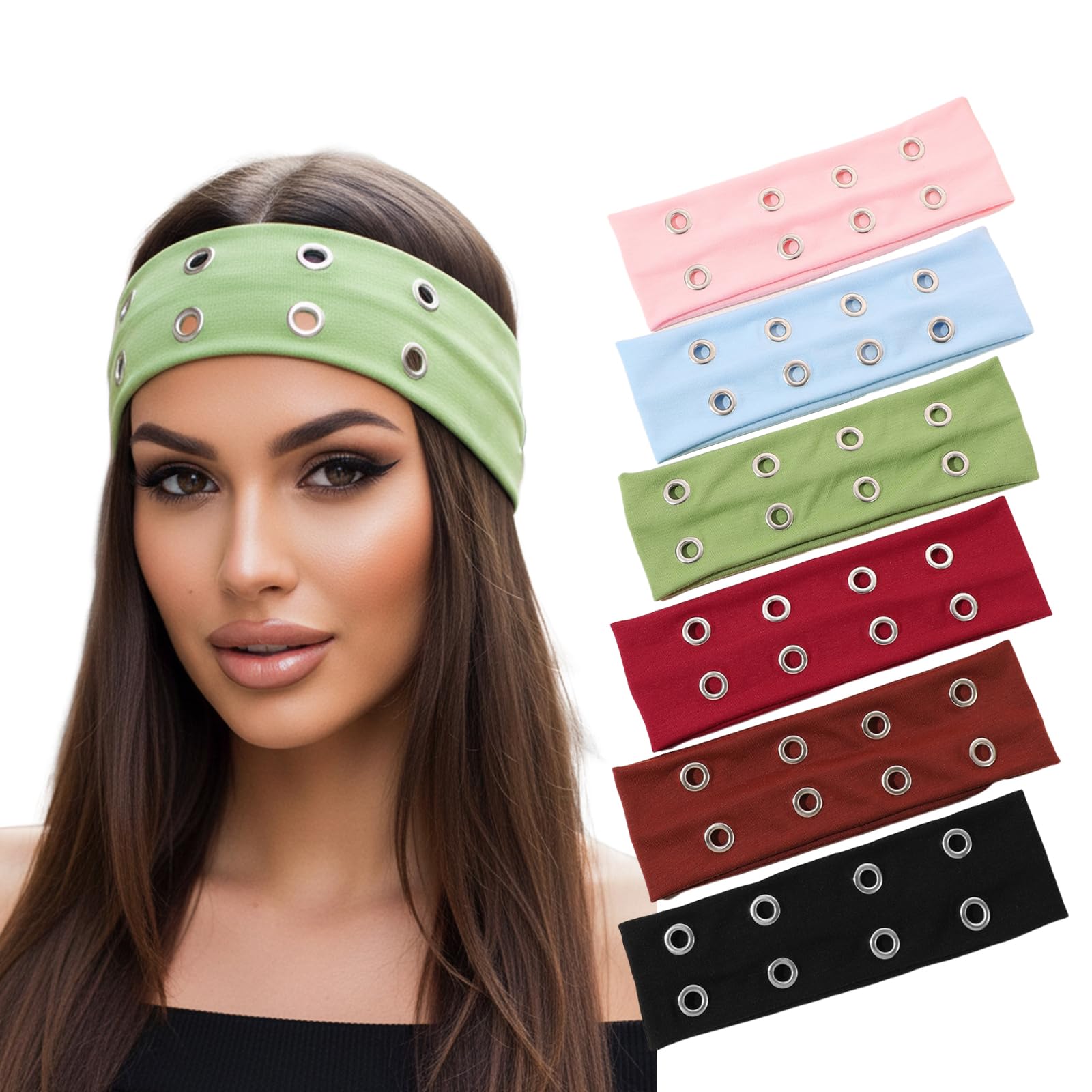 Weazppre model wearing headband in street-style setting for instant outfit upgrade