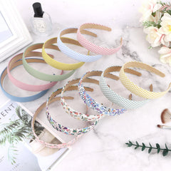 Wecoe embellished DIY headband featuring added pearls and bows for personalized styling
