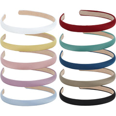 Wecoe headbands front display showing ten colors and neat arrangement benefits styling