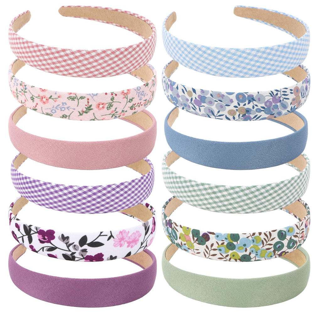 Wecoe front packaging display showing full 12-piece headband set and variety