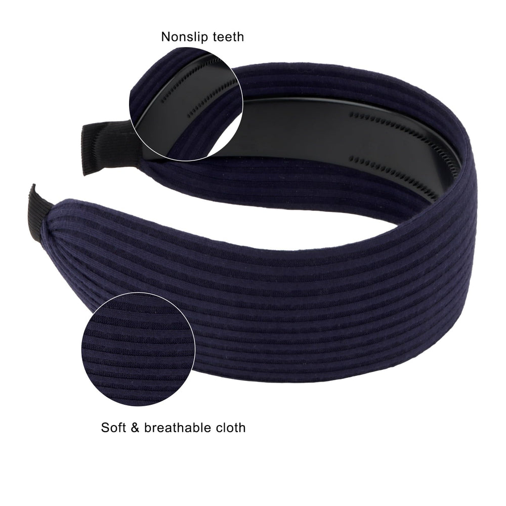 Wecoe hand holding headband to show scale and easy portable size