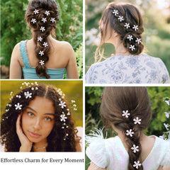 Wecoe clips pictured in bridal updo offering decorative polish for weddings