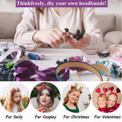 Wecoe model wearing headband with straight hair for neat everyday style