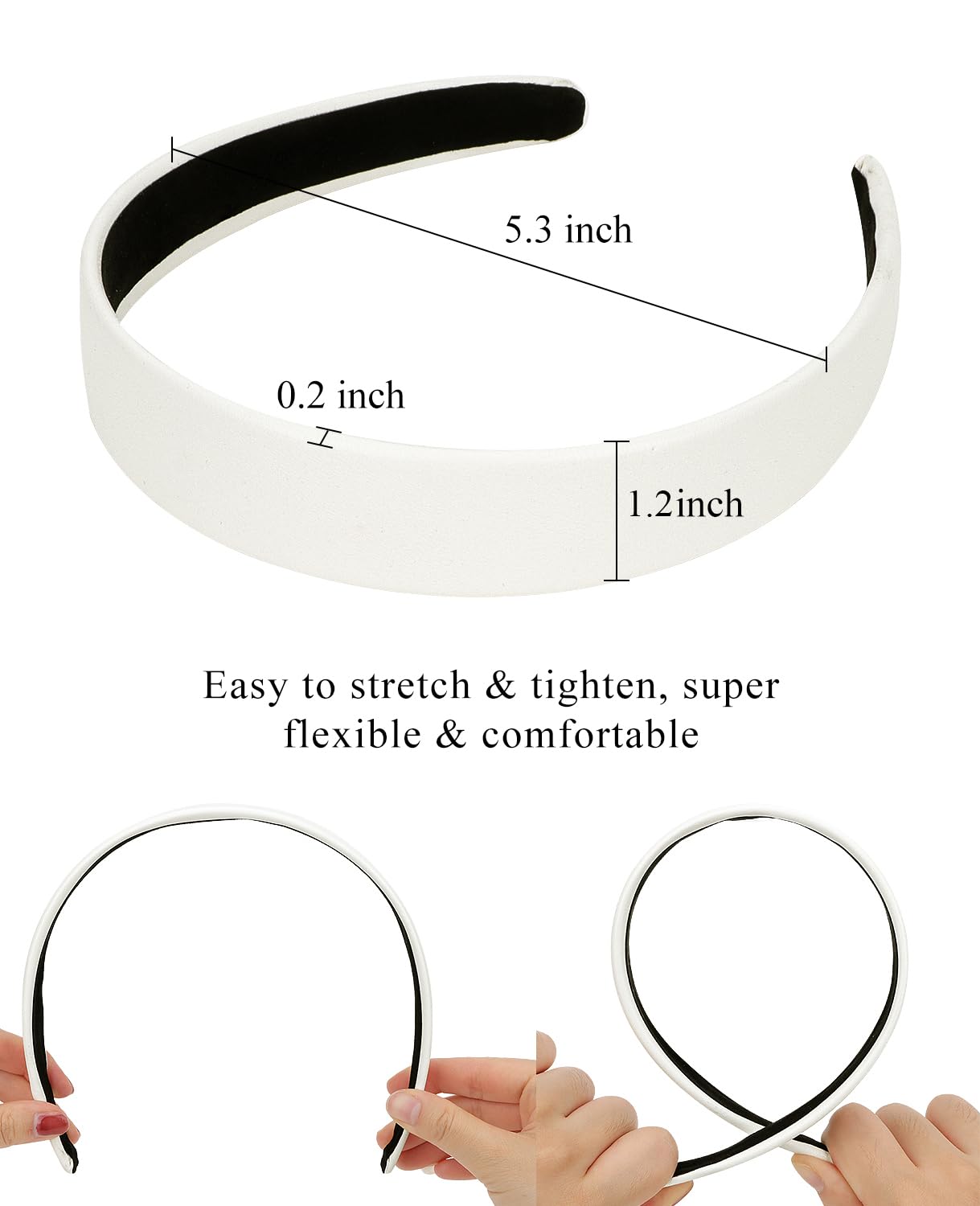 Wecoe headband in casual outfit scene adding refined, non-slip accessory