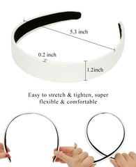 Wecoe headband in casual outfit scene adding refined, non-slip accessory