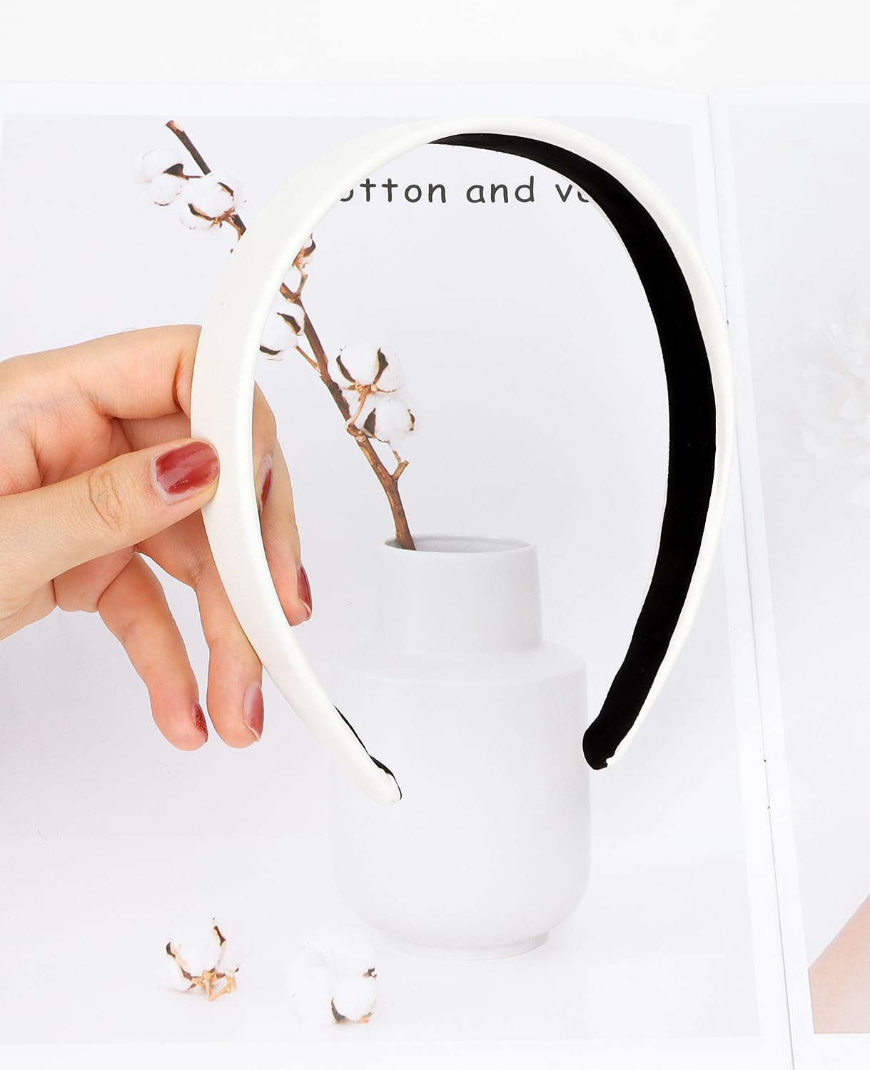 Wecoe headband worn by model showing flattering fit and polished style