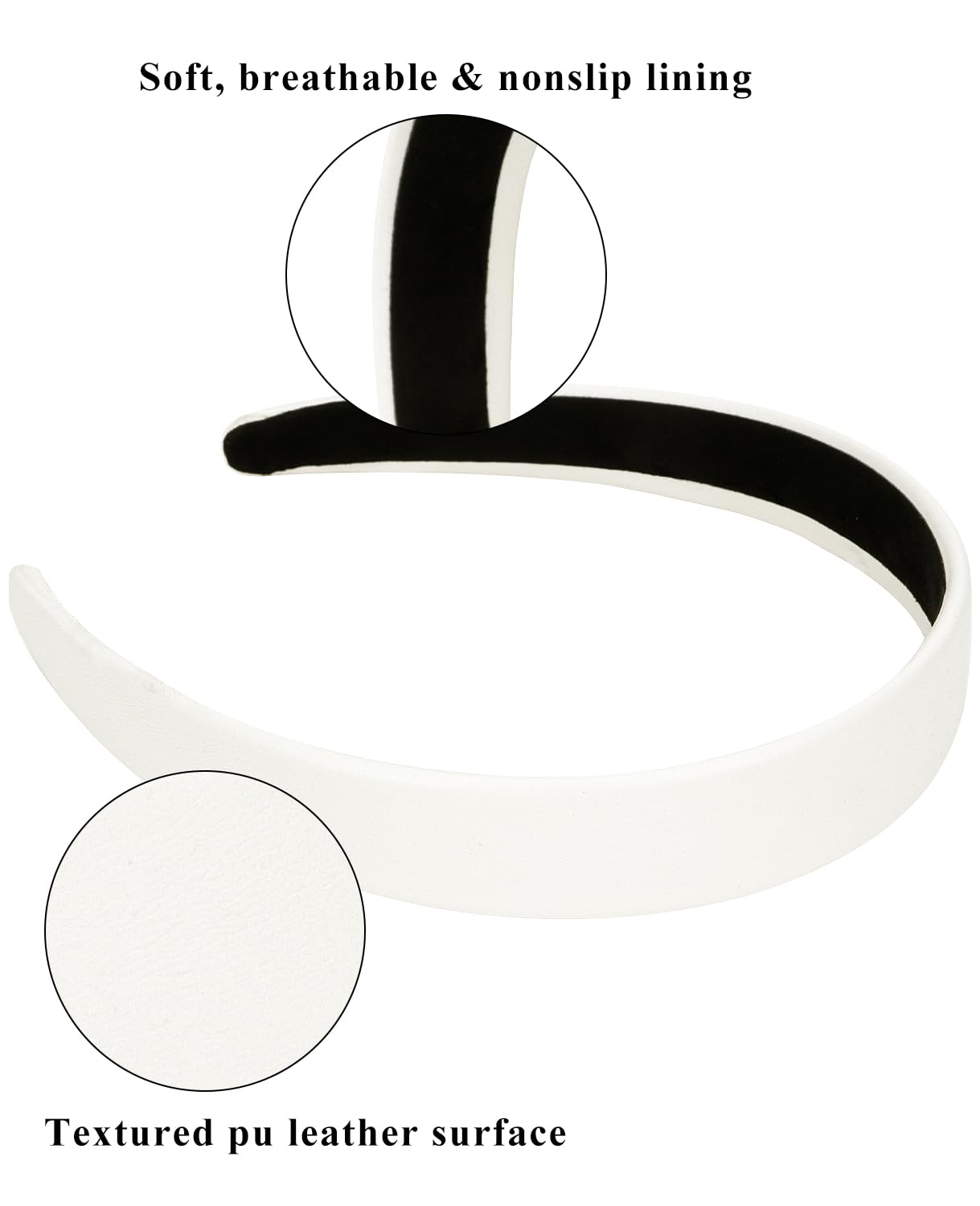 Wecoe headband beside ruler showing 1.2 inch width and wearable scale