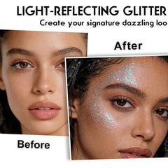 WEEMAY swept on collarbone showing luminous body shimmer and glow