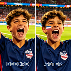 WEEMAY full-face flag design highlighting bold, photo-ready pigments