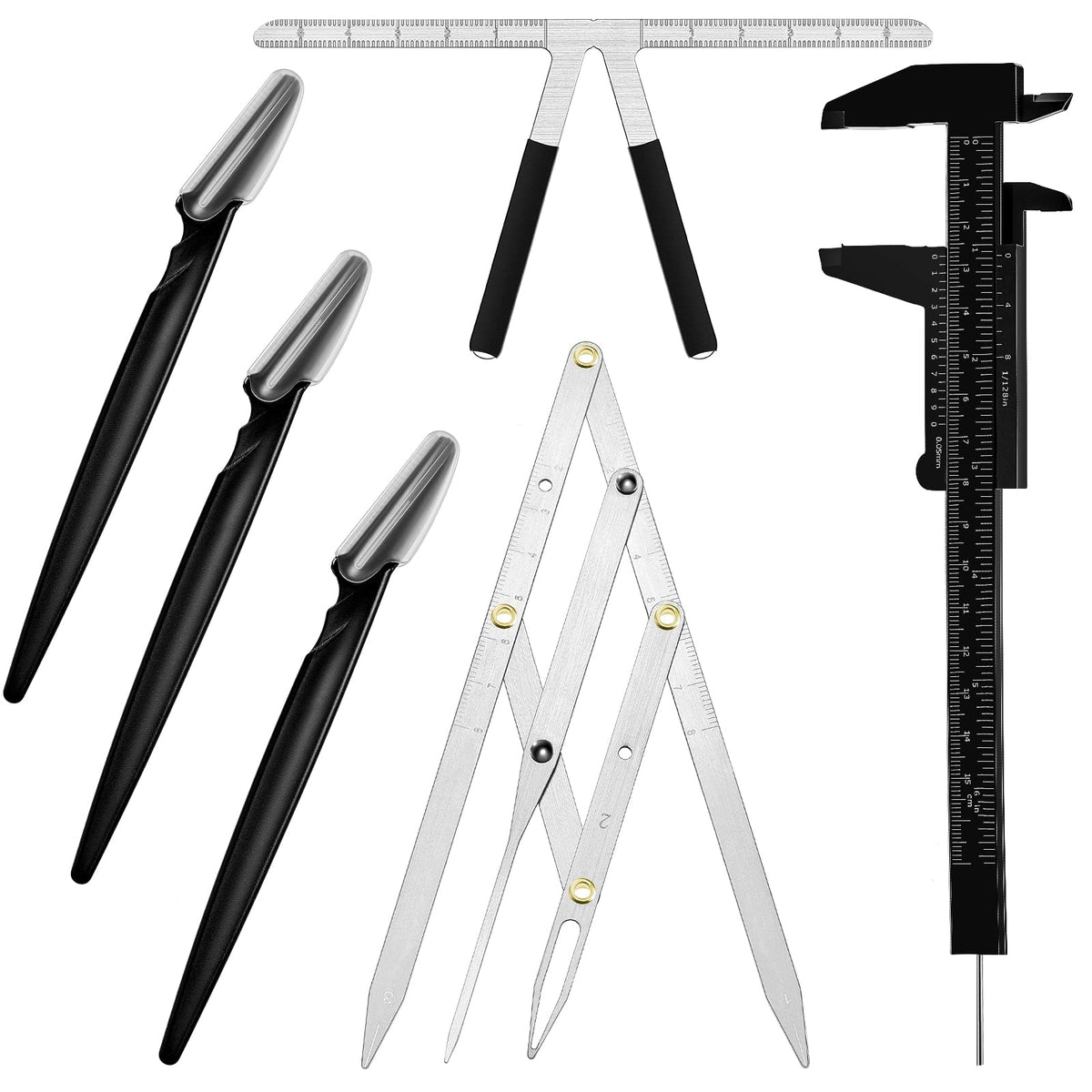 Weewooday front view of full ruler and shaver kit showing organized tools and quick setup benefit