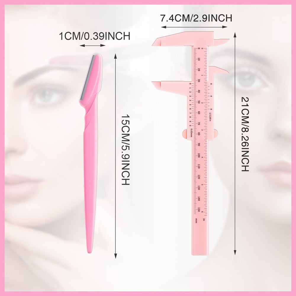 Weewooday mini caliper scale detail helping accurate eyebrow checks