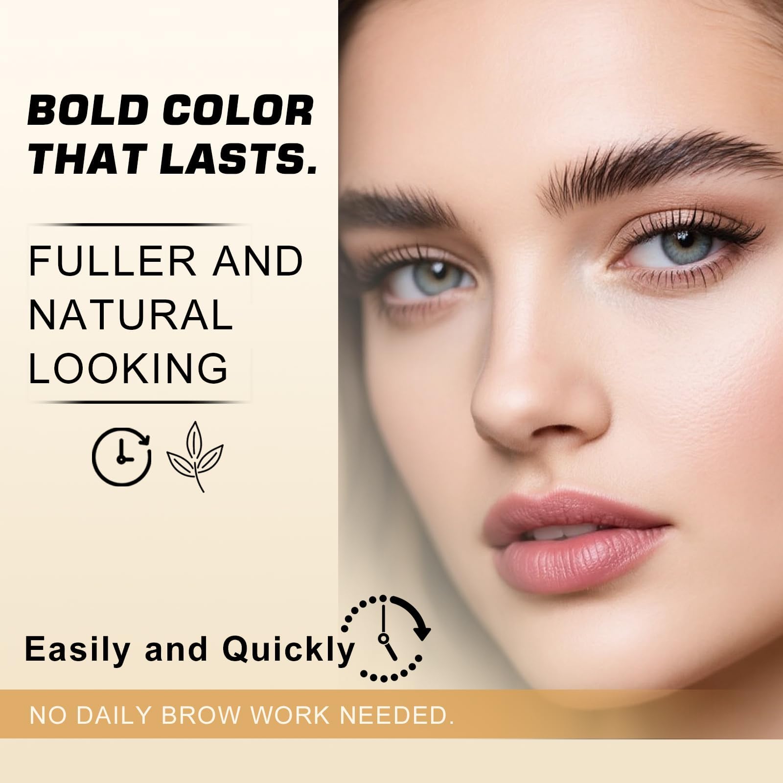 WEILNELL close-up applying tint to eyelashes for darker, fuller-looking lashes