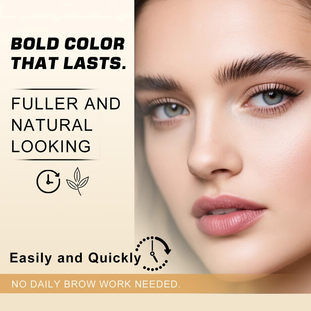 WEILNELL close-up applying tint to eyelashes for darker, fuller-looking lashes