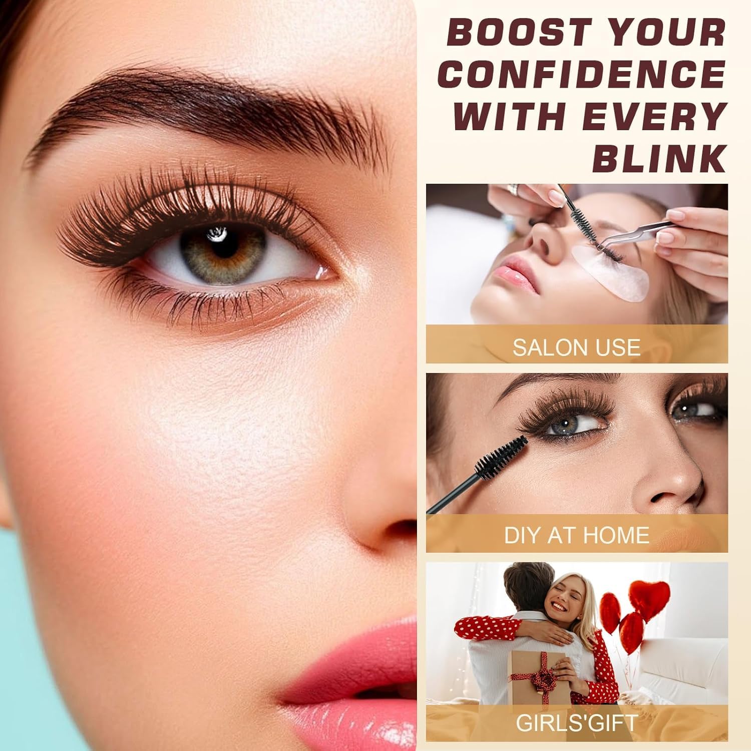 WEILNELL application on brow during processing showing controlled tinting