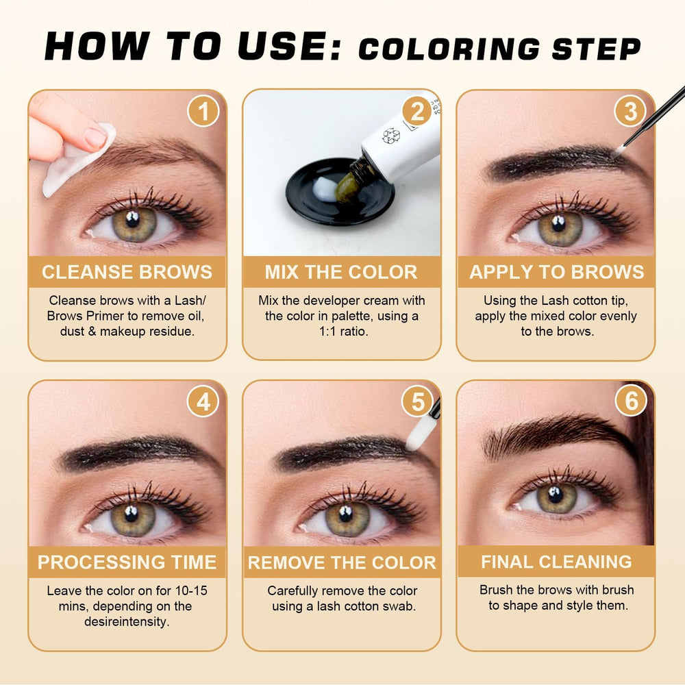WEILNELL before and after brows and lashes showing visible color improvement advantage