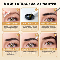 WEILNELL before and after brows and lashes showing visible color improvement advantage