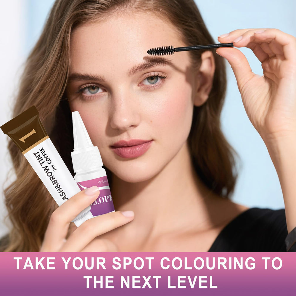 WEILNELL before and after brows illustrating fuller natural-looking results