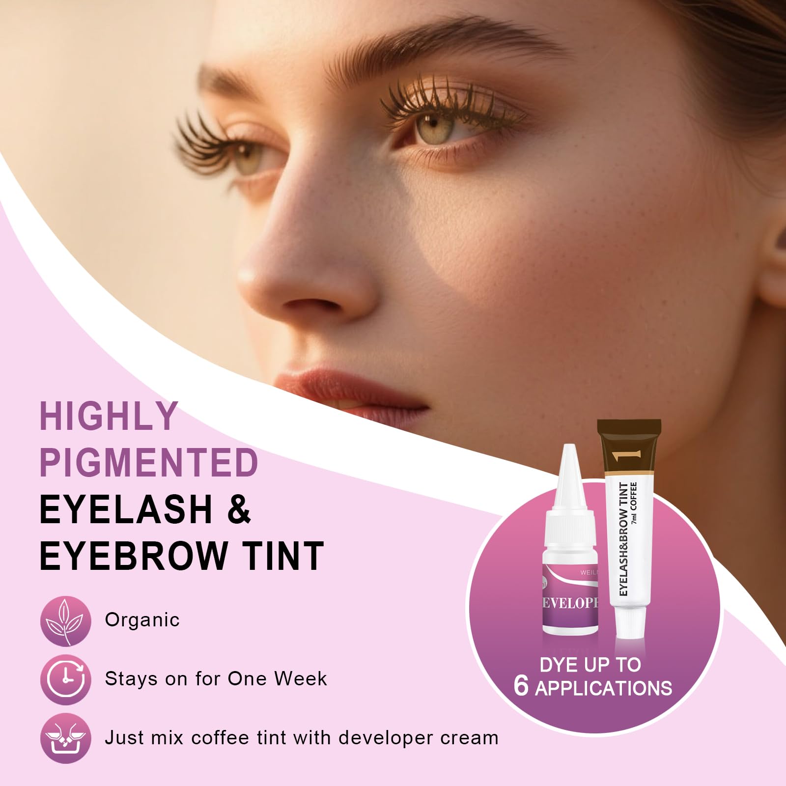 WEILNELL model applying tint in lifestyle setting for salon-at-home convenience