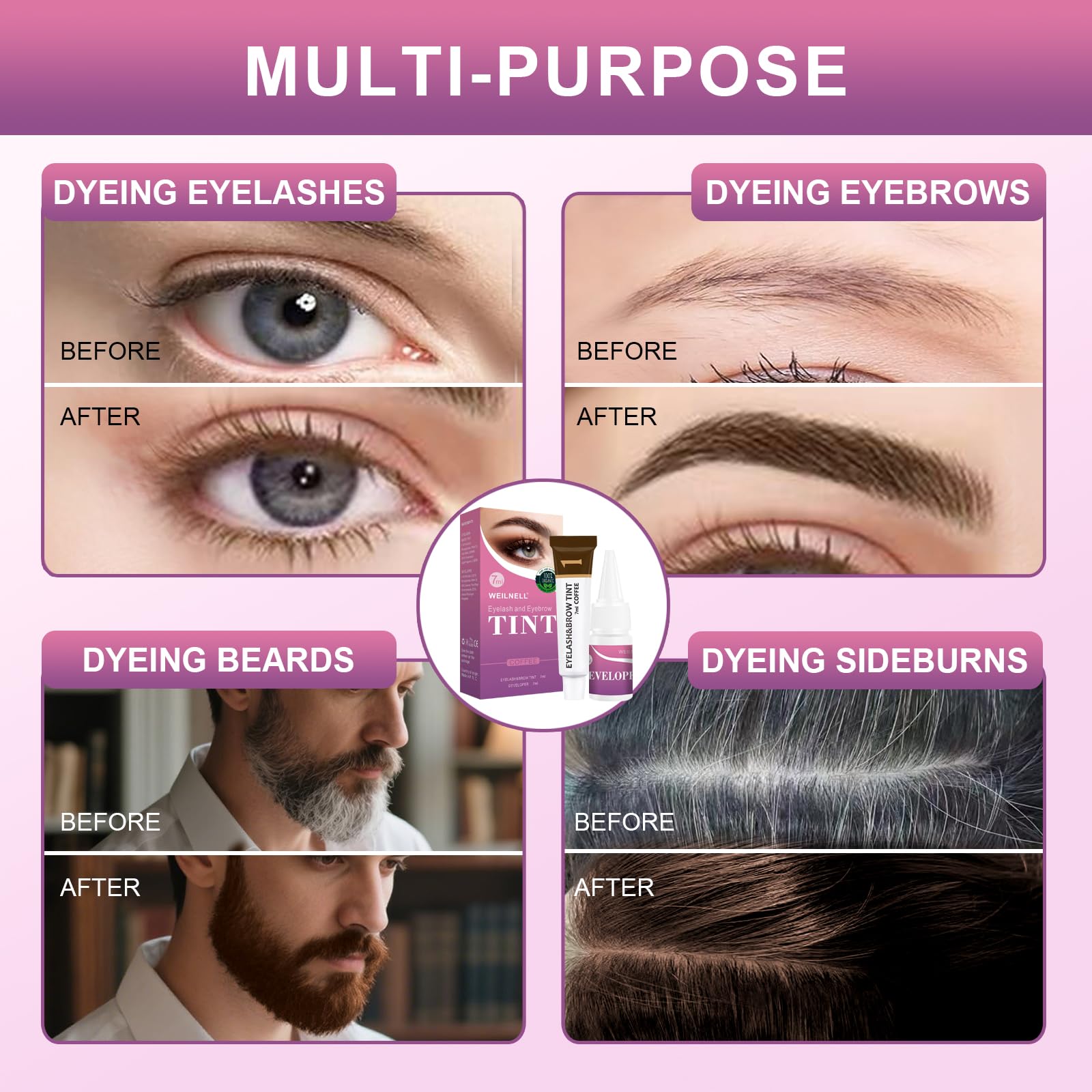 WEILNELL tube and applicator displayed for easy at-home use benefit