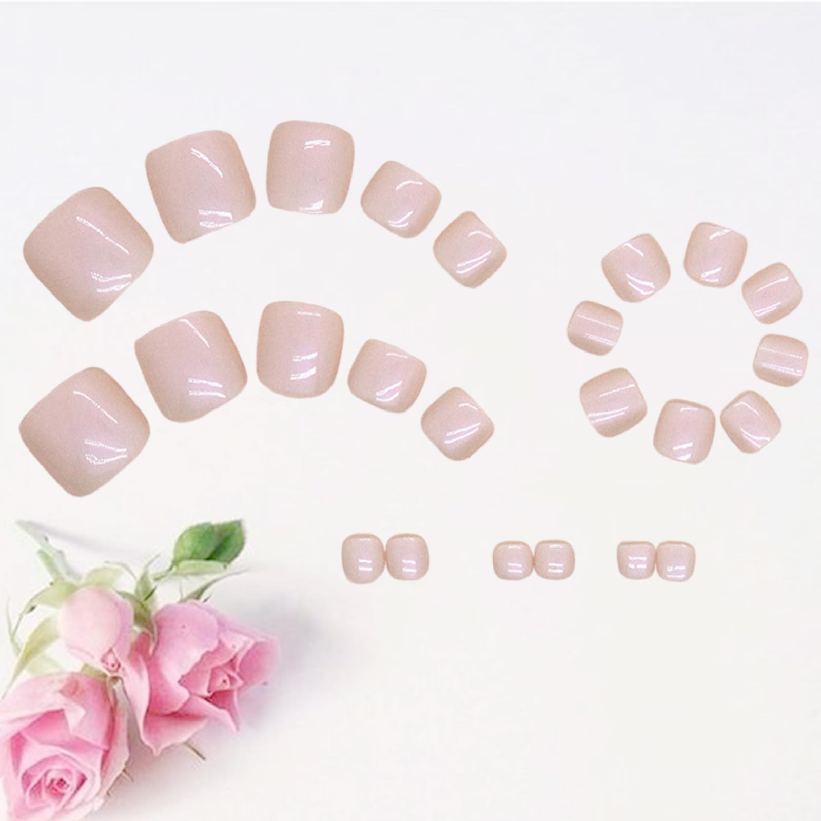 WEIXIWUYU applying a press-on toenail demonstrating easy quick application benefit
