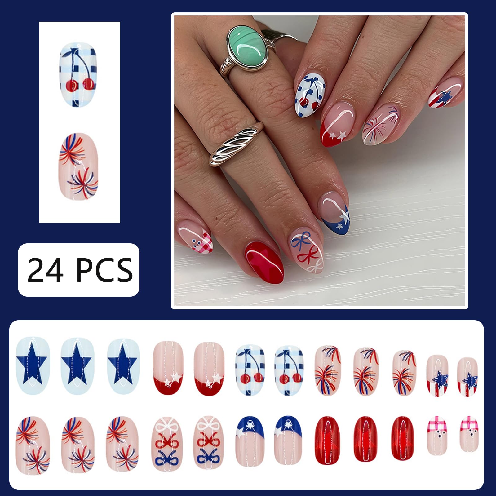 WEIXIWUYU macro of bow and cherry nail art highlighting delicate accents