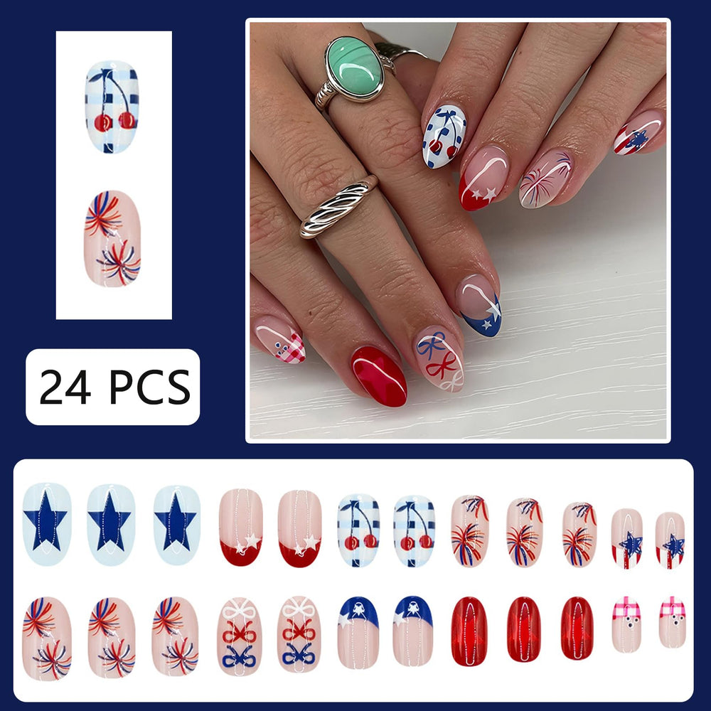 WEIXIWUYU macro of bow and cherry nail art highlighting delicate accents