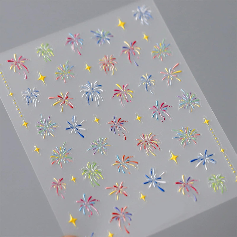 WEIXIWUYU close-up of embossed firework detail highlighting texture and visual depth