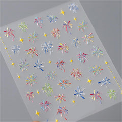 WEIXIWUYU close-up of embossed firework detail highlighting texture and visual depth