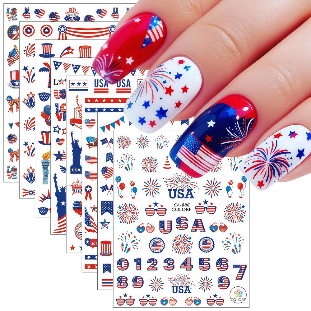 WEIXIWUYU front packaging showing eight flag sticker sheets and variety benefit