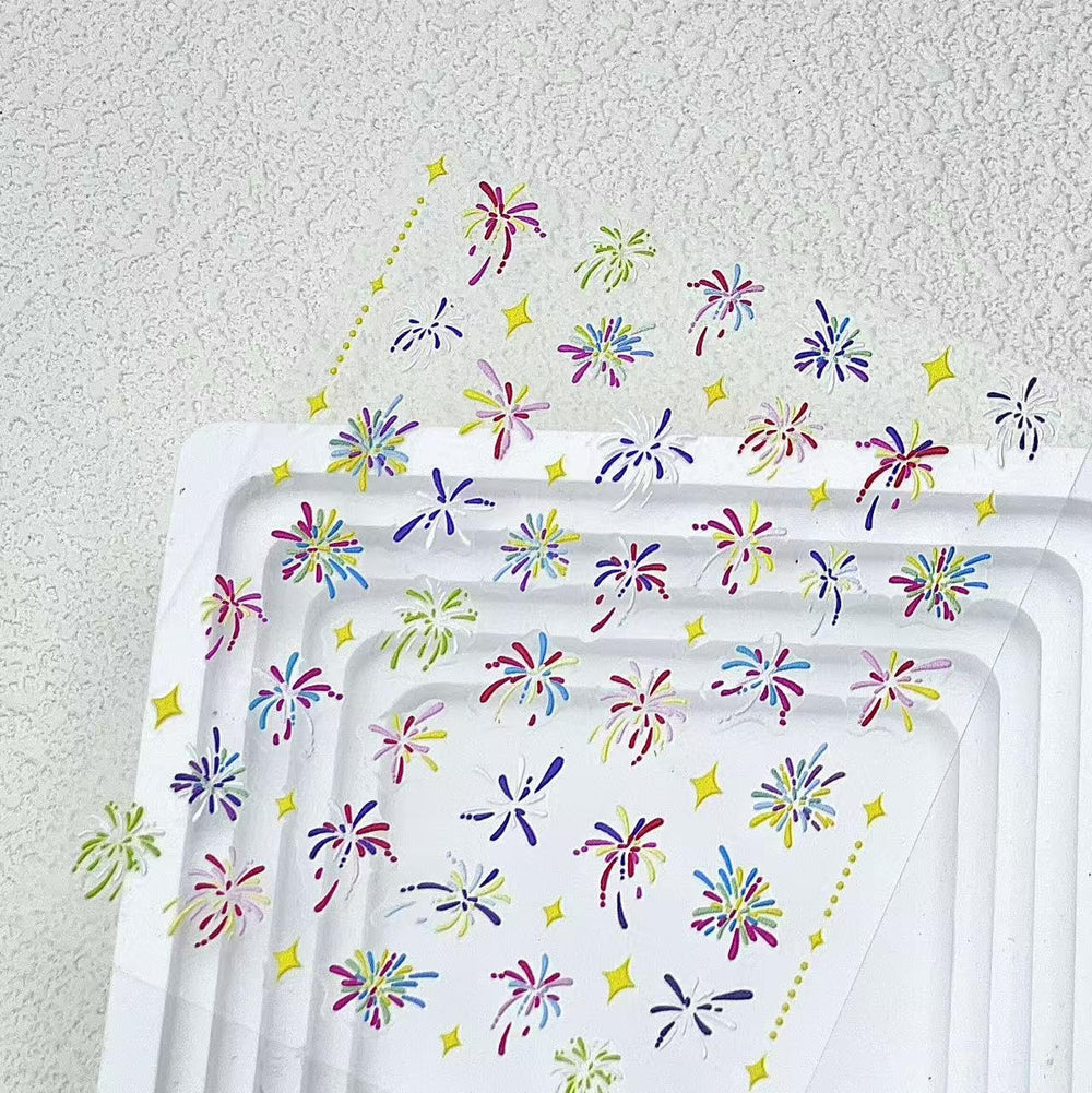 WEIXIWUYU holographic decal reflection demonstrating multi-angle sparkle and festive shine
