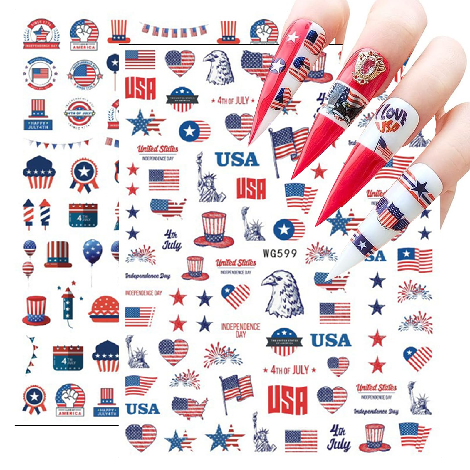 WEIXIWUYU close-up heart-flag decal highlighting crisp color and precise detail benefit