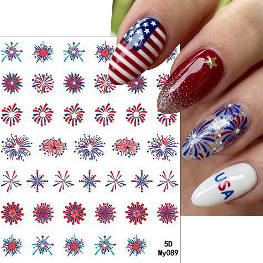 WEIXIWUYU close-up holographic detail on fireworks decal showing sparkle benefit