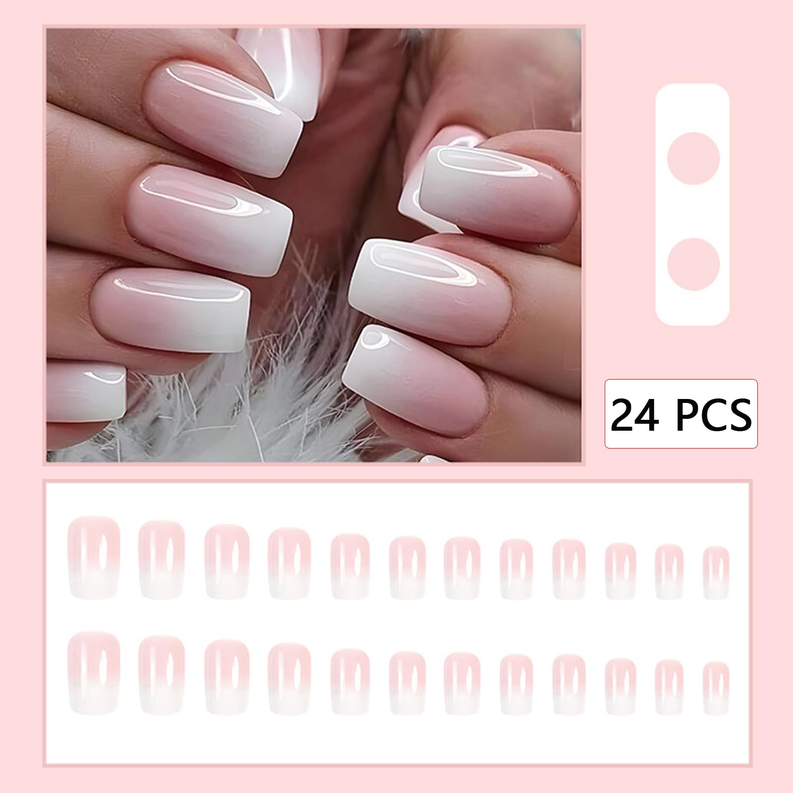 WEIXIWUYU side profile of medium square nail shape highlighting comfortable fit