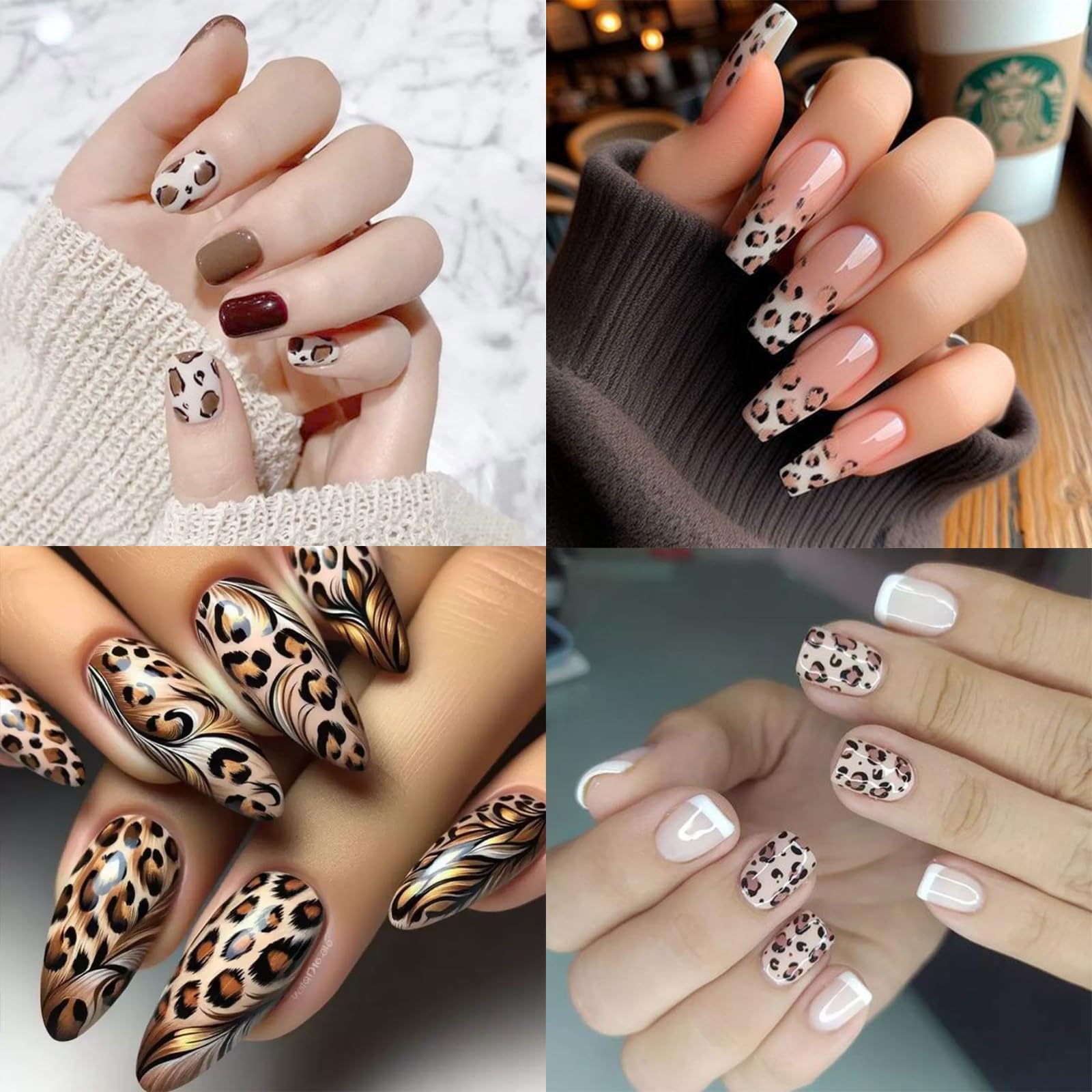 WEIXIWUYU size comparison showing sticker covering nail for accurate fit benefit