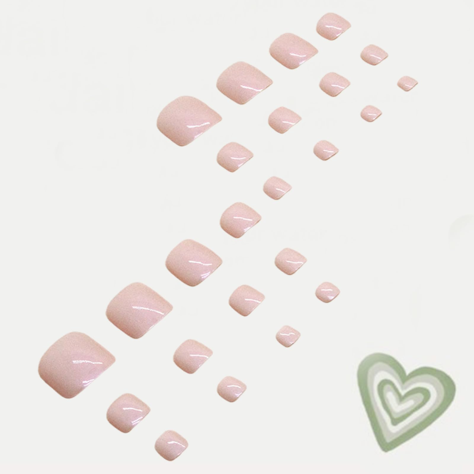 WEIXIWUYU toe with press-on nail showing fit and scale benefit