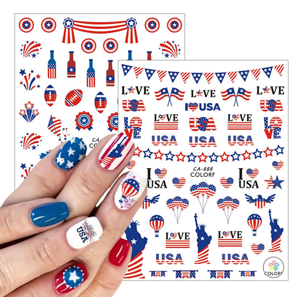 WEIXIWUYU nail decal sealed with topcoat showing glossy finish and durability benefit