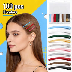 WELBRIT transparent case opened to reveal organized 100-piece pin supply for convenience