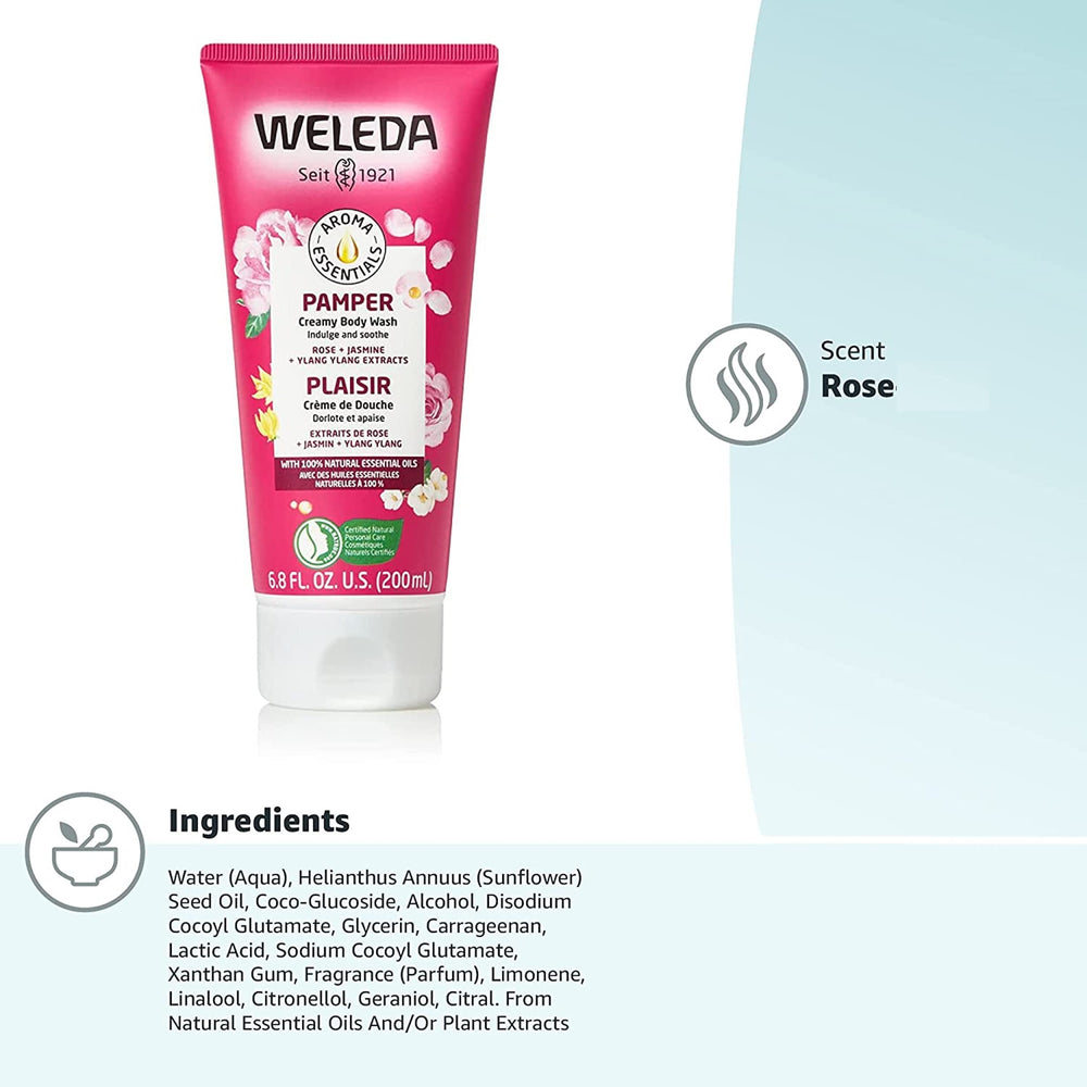 Weleda back label close-up showing ingredients list for informed ingredient choices