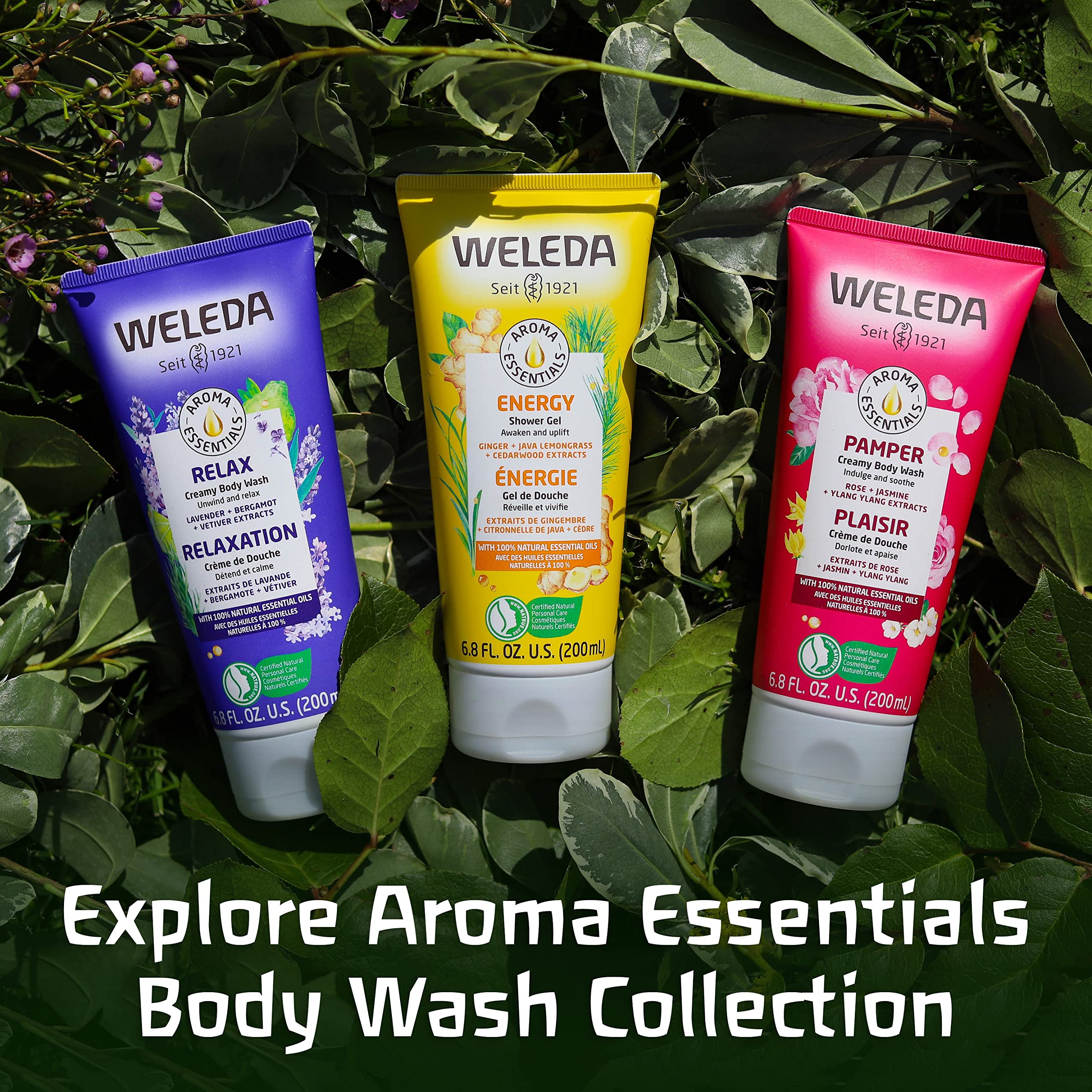 Weleda Relax being applied by hand to show easy use and softening effect