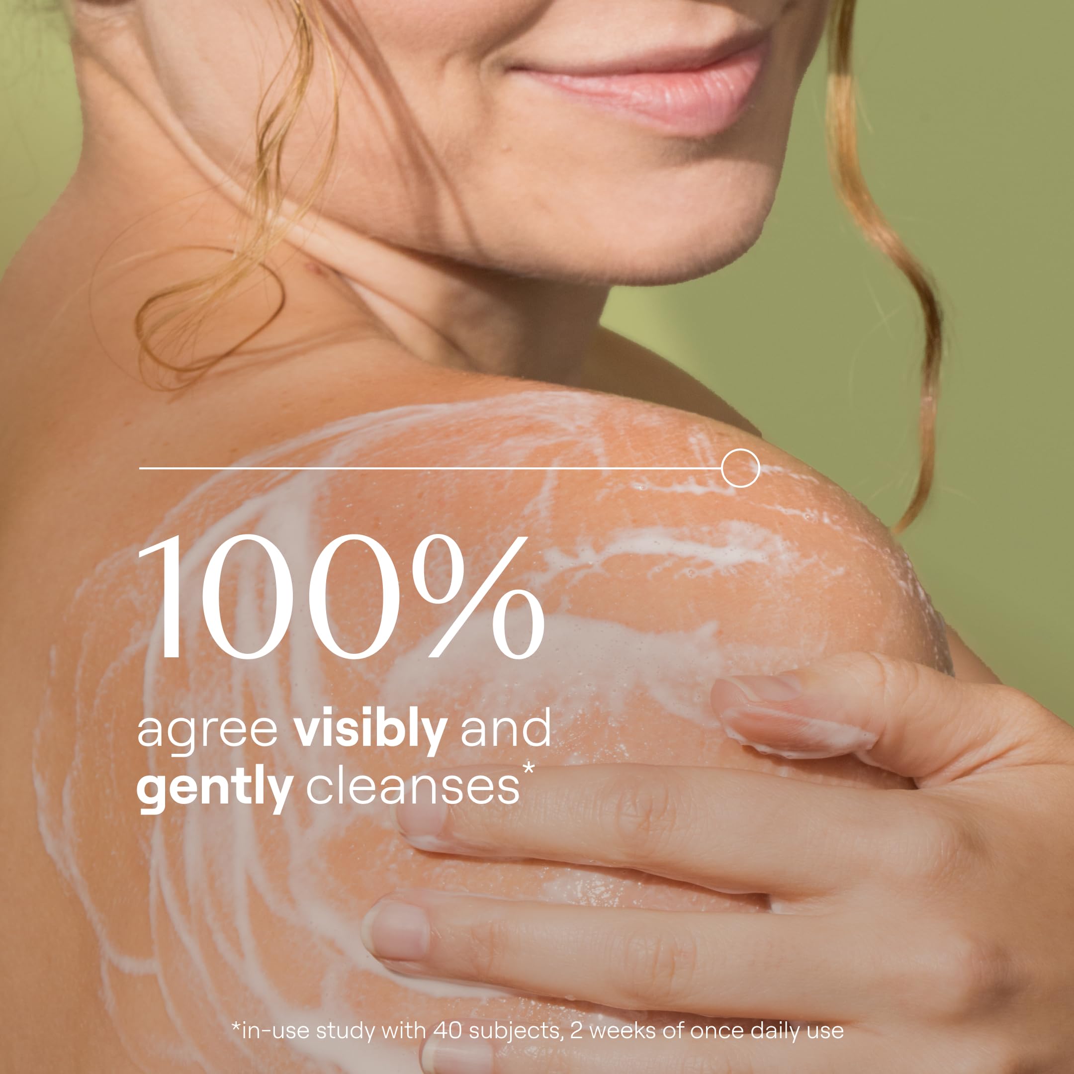 Weleda Skin Food Body Wash label close-up highlighting botanical ingredients and benefits