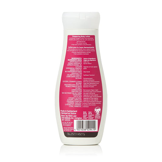 Weleda wild rose pump and cap detail illustrating easy dispensing benefit