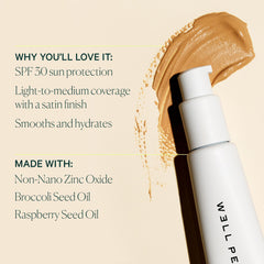 Well People swatch of shade 3N on arm showing natural coverage