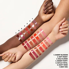 Well People doe-foot wand applying lip oil for smooth precise coverage benefit