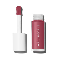 Well People front packaging showing dusty rose tinted lip oil and clean branding