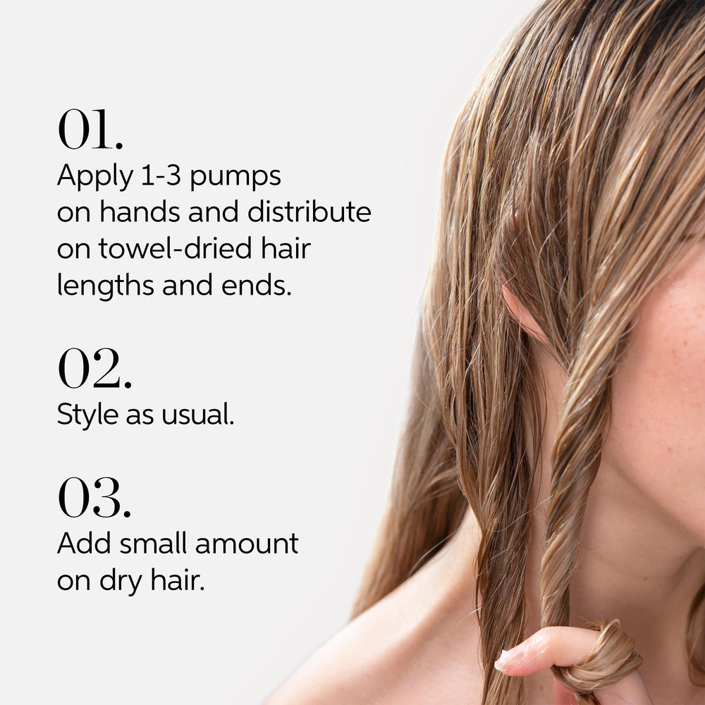 Wella Professionals before and after lengths showing improved gloss and control