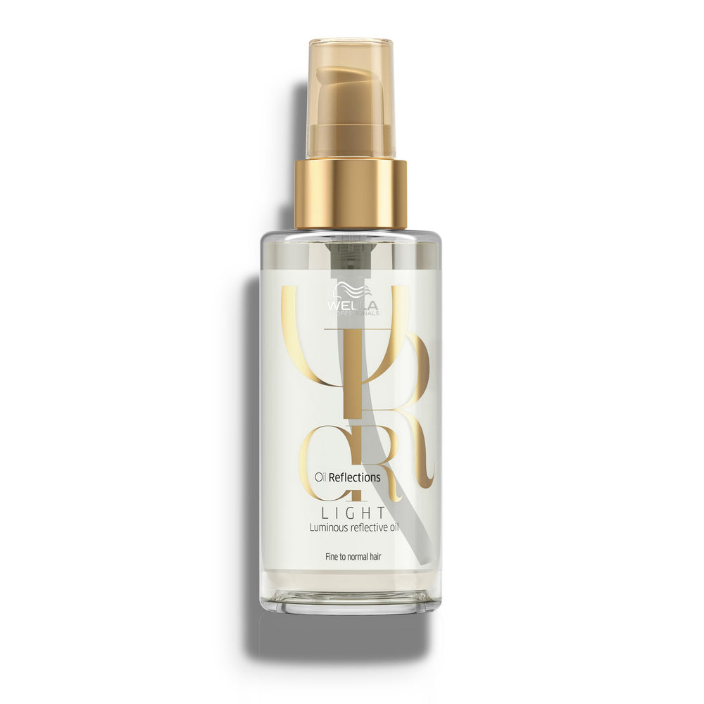 Wella Professionals front bottle view showing sleek packaging and lightweight benefit