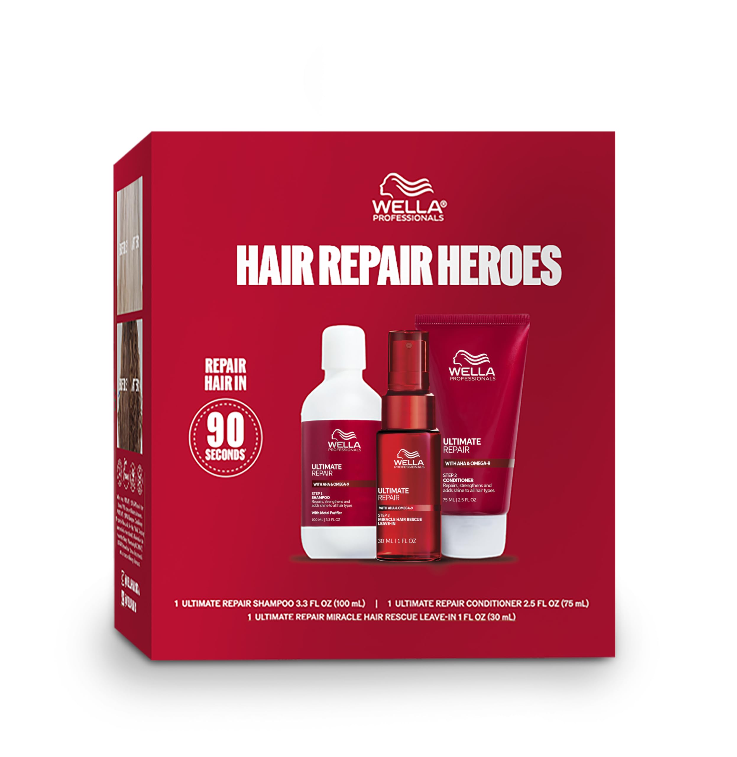 Wella Professionals front packaging showing the repair kit and benefits
