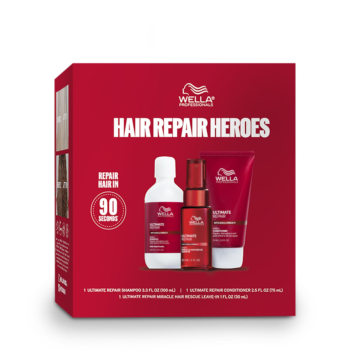 Wella Professionals front packaging showing the repair kit and benefits