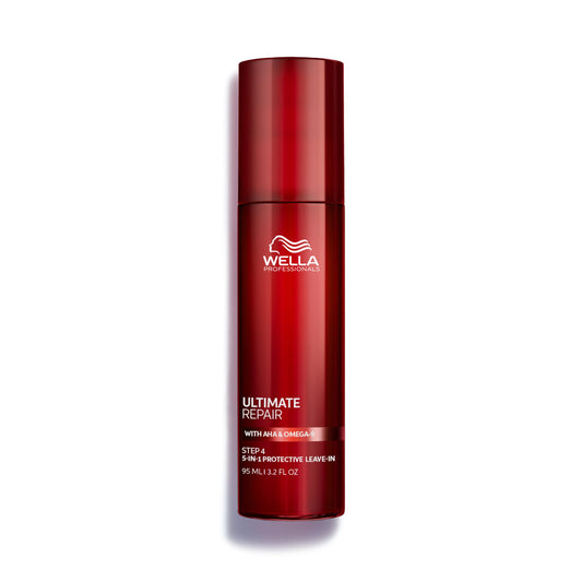 Wella Professionals bottle front view showing repair benefits and sleek packaging
